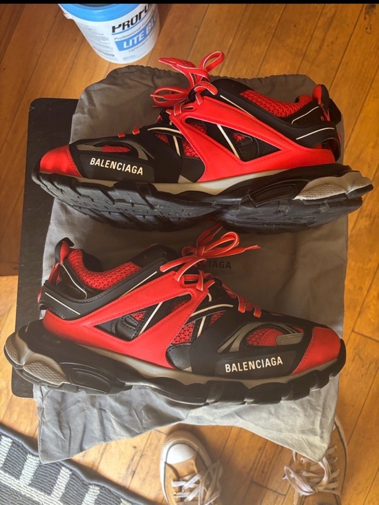 Balenciaga Other - Balenciaga Track Sneakers Red/Black Size 42 (US 9) - Worn Once